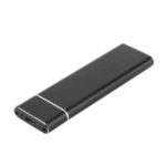 M.2 NGFF SSD 6Gbps to USB 3.1 Type-C Enclosure Case M2 SSD Type-C Hard Disk Box Converter Adapter – Black