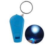 3-in-1 Portable Mini LED Light Whistle Keychain Flashlight Whistle Light – Blue