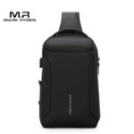MARK RYDEN Business Leisure Waterproof USB Charge Large Capacity Men Single-Shoulder Bag