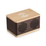D70 Home Splicing Style Wood Grain Retro Bluetooth Speaker – Light Brown