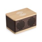 D70 Home Splicing Style Wood Grain Retro Bluetooth Speaker – Light Brown
