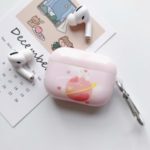 Planet Bear Rabbit Printing TPU Case for Apple AirPods Pro – Pink