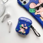 PC Hard Rich Rat Shell for Apple AirPods with Wireless Charging Case (2019) / AirPods with Charging Case (2019) (2016) – Blue