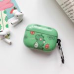 Cute Fire Breathing Dinosaur Printing PC Shell for Apple AirPods Pro – Green