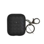 NXE Weave Texture TPU Protective Case for Apple AirPods with Wireless Charging Case (2019) / AirPods with Charging Case (2019)/(2016) – Black