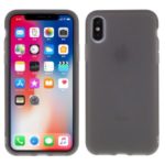 ROAR Solid Color Skin Feeling Soft Liquid Latex Protective Cover for iPhone XS Max 6.5 inch – Grey