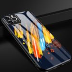 Patterned Tempered Glass + TPU Combo Case with Metal Lens Cover for iPhone 11 Pro Max 6.5 inch – Style A