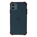 Contrast Color Shock-proof Matte Skin Feeling TPU + PC Hybrid Cover for iPhone 11 6.1 inch – Black