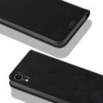 Auto-absorbed RFID Blocking Anti-theft Leather Shell for iPhone XR 6.1 inch – Black