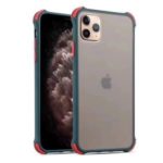 Contrast Color Shock-proof Matte Skin Feeling TPU + PC Combo Case for iPhone 11 Pro Max 6.5 inch – Blackish Green