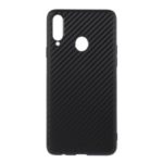 Carbon Fiber Surface TPU Phone Case for Samsung Galaxy A20s