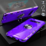 Drop-proof Kickstand Metal Protective Cover Cell Phone Case for Samsung Galaxy S10 – Purple