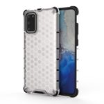 Honeycomb Pattern Shock-proof TPU + PC Combo Case for Samsung Galaxy S20 Plus / S11 – White