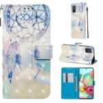 3D Painting Style Leather Phone Wallet Stand Case for Samsung Galaxy A71 – Dream Catcher