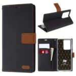 ROAR Twill Skin Leather Wallet Cover for Samsung Galaxy S20 Ultra – Black