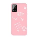 Smile Pattern Printing Matte TPU Back Case for Samsung Galaxy S20 Plus / S11 – Pink