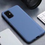 IPAKY Matte Wheat Straw Protective TPU Phone Shell for Samsung Galaxy S20 Plus/S11 – Blue