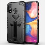 King Kong Series Shockproof Kickstand PC + TPU Hybrid Case for Samsung Galaxy A20e – Black