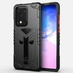 King Kong Series Shockproof Kickstand PC + TPU Combo Cover for Samsung Galaxy S20 Ultra – Black