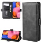 Magnet Adsorption Leather Wallet Case for Samsung Galaxy A21 – Black