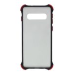 Drop-resistant Matte Skin TPU+PC Phone Cover Case for Samsung Galaxy S10 – Black
