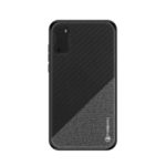 PINWUYO Honor Series PU Leather Coated PC + TPU Hybrid Case for Samsung Galaxy S20 – Black