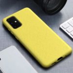 Eco-Friendly Wheat Straw Matte TPU Cell Phone Cover for Samsung Galaxy S20 Plus – Yellow