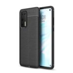 Litchi Surface TPU Case for Huawei P40 – Black
