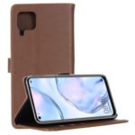 Crazy Horse Texture Retro Leather Flip Case with Stand for Huawei Nova 6 SE – Coffee