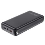 ESSAGER PD+QC3.0 30000mAh Power Bank Portable Charger Quick Charger with 3 Outputs – Black