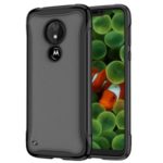 Matte Texture 3-in-1 PC + TPU Hybrid Phone Case Cover for Motorola Moto G7 Power – Black