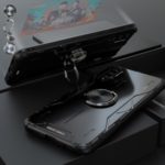 Drop-proof Kickstand Metal Cover Protective Cell Phone Case for Huawei nova 5 Pro – Black