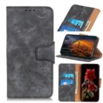 Vintage Style Leather Wallet Case for Motorola Moto G8 Power – Grey