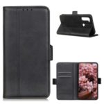 For Motorola Moto G8 Power Magnetic Adsorption Leather Stand Wallet Phone Shell – Black