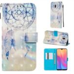 Pattern Printing Light Spot Decor Leather Wallet Case for Xiaomi Redmi 8A – Feather Dream Catcher
