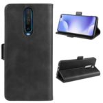 Magnetic PU Leather Wallet Mobile Phone Case for Xiaomi Redmi K30 – Black