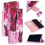 Cross Texture Pattern Printing Wallet Stand Leather Case for Xiaomi Redmi K20 Pro/K20/Mi 9T Pro/Mi 9T – Butterfly