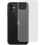 IMAK Carbon Fiber Texture Anti-scratch Mobile Phone Back Protector for iPhone 11 6.1 inch