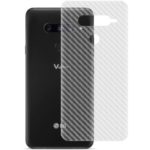 IMAK Carbon Fiber Texture Soft PVC Back Protector Film for LG V40 ThinQ