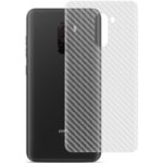 IMAK Carbon Fiber Texture Soft PVC Back Protector Film for Xiaomi Pocophone F1/Poco F1