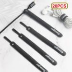ESSAGER 20Pcs Data Cable Organizer Headphone Cord Finishing Wrap