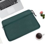 15-inch Laptop Sleeve Tote Bag PU Handbag Large Capacity Laptop Bag – Green