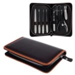 8-in-1 Manicure Set (Earpick + Scissors + Tweezers + Nail Clippers + Nail Filer + Cuticle Nipper + Cuticle Pusher + Toenail Clipper)