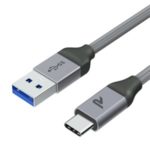 RAMPOW 1M Nylon Braided USB-C to USB 3.0 Fast Charger Cable for Samsung Huawei