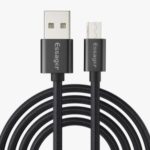 ESSAGER Micro USB Fast Charging & Data Transimission Braided Cable 0.25m – Black