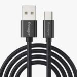 ESSAGER Type C Charging & Data Transimission Braided Cable 0.25m – Black