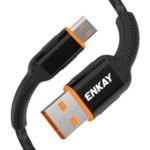 ENKAY ENK-CB303 Weaving USB 2.0 to Micro USB 2.4A Data Sync Charging Cable, 1m – Black