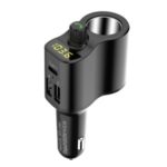 BT01 MP3 Player Bluetooth Multi-function Type-C + Dual USB Car Charger FM Transmitter Cigarette Lighter