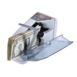Mini Handy Bill Cash Banknote Counter Money Currency Counting Machine AC or Battery Powered – EU Plug