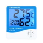 LCD Digital Indoor °C/°F Thermometer Hygrometer Humidity Gauge Meter Alarm Clock with Blue Backlight